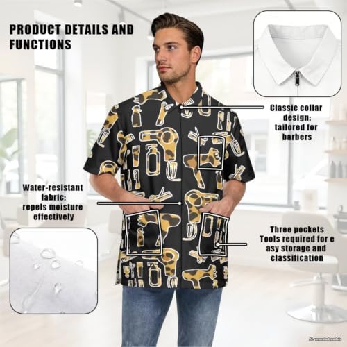 Funny Print Barber Jackets & Smocks - Image 5