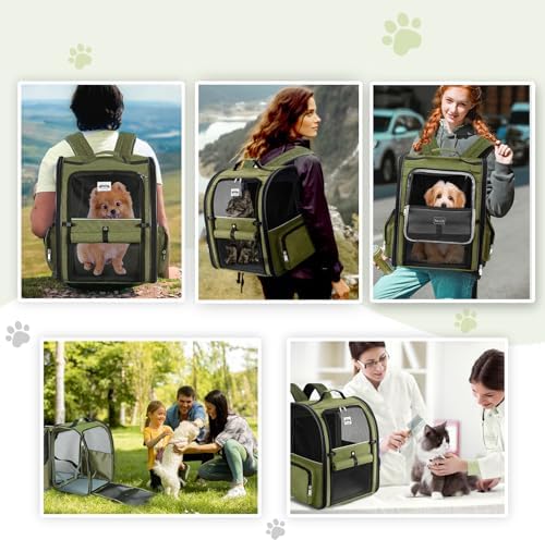 Large Cat Backpack Carrier Expandable Pet Carrier Backpack - Image 7