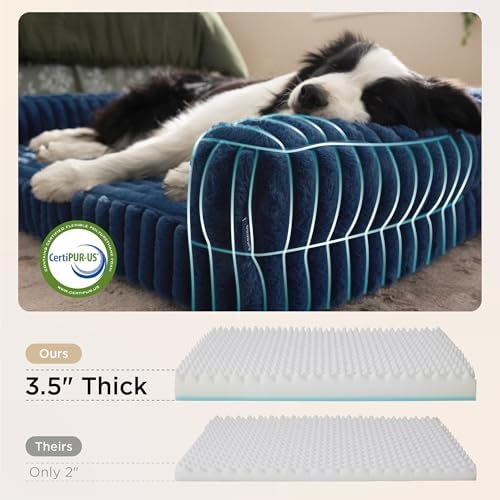 Bedsure ComfyFleece® Memory Foam Orthopedic XL Dog Bed - Image 4