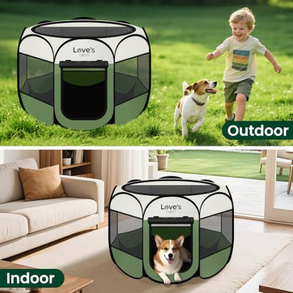Love's cabin Pet Puppy Dog Playpen, Large Dog Tent Crates Cage Indoor/Outdoor - Image 6