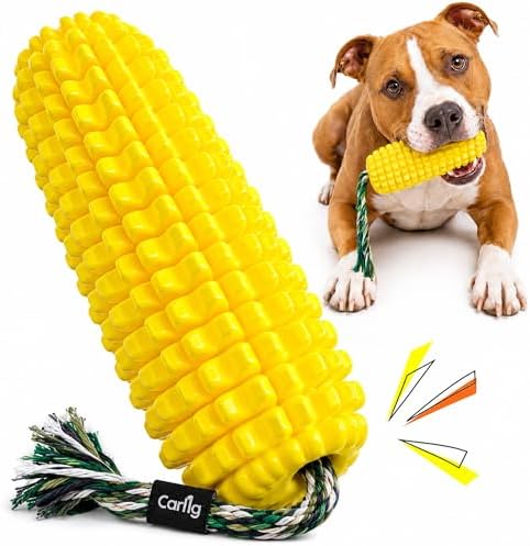 Carllg Dog Chew Toys for Aggressive Chewers, Indestructible Tough Dog Toys by Carllg