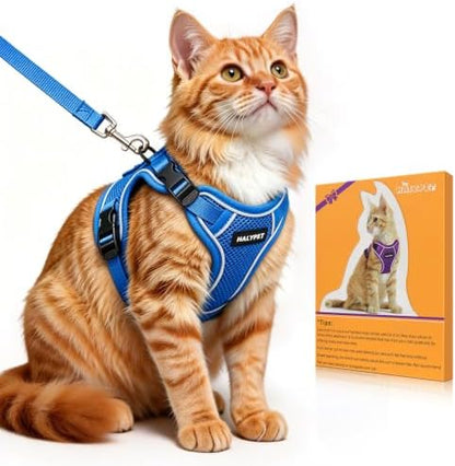 Cat Harness and Leash Set, Escape Proof Kitten Harness by DOMoreWithYourPet