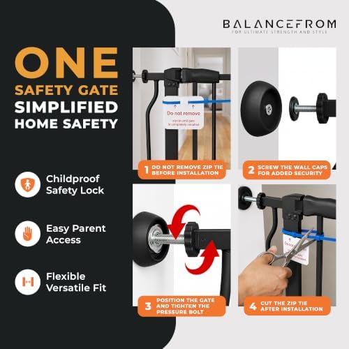 BalanceFrom Easy Walk-Thru Safety Gate - Image 5