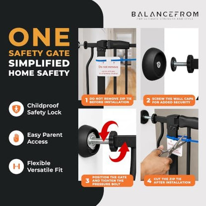 BalanceFrom Easy Walk-Thru Safety Gate - Image 5