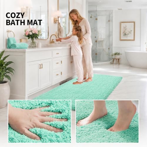 ILANGO Bathroom Rugs 24" × 17", Extra Soft Absorbent Microfiber Bath Rugs - Image 5