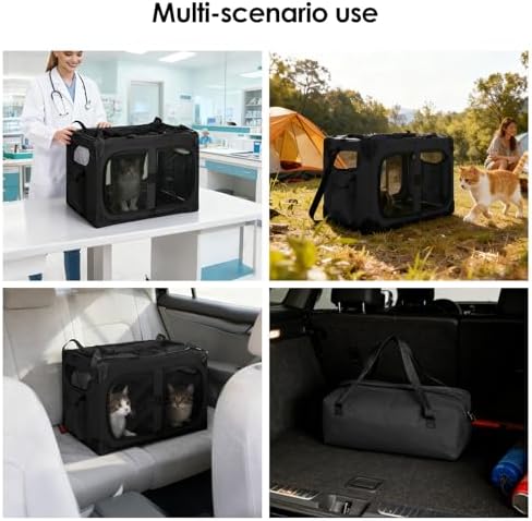 Extra Large 2-Cat Foldable Pet Travel Carrier - Image 4