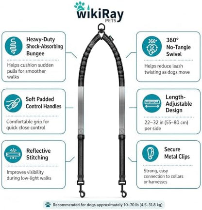 wikiRay Double Dog Leash Coupler - Image 3