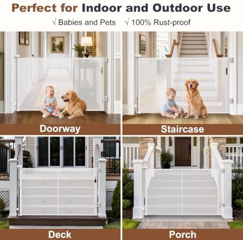 GRENFU Reinforced 59" Wide Retractable Baby Gates - Image 4