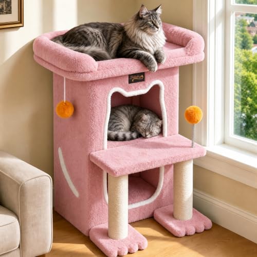 Small Cat Tree Tower Scratching Post by FeliskynCatTreeTower