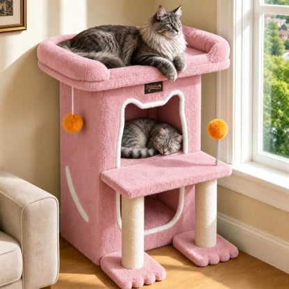 Small Cat Tree Tower Scratching Post by FeliskynCatTreeTower
