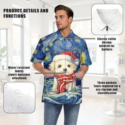 Funny Print Barber Jackets & Smocks - Image 7