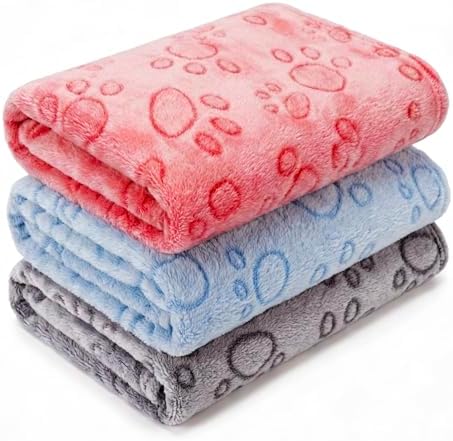 1 Pack 3 Blankets for Dog Puppy Cat by CADONO