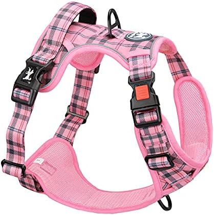 PoyPet Plaid Dog Harness Medium, No Pull Vest - Image 2