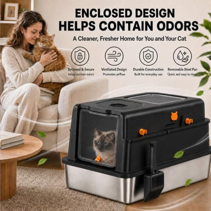 XXXL Stainless Steel Litter Box - Image 7