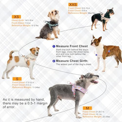 BEAUTYZOO No Pull Medium Dog Harness and Leash Set, Soft Puppy Vest Harness - Image 4