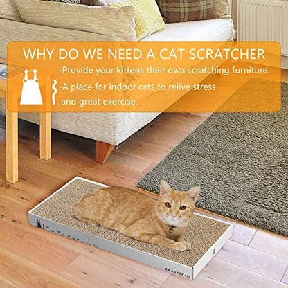 Cardboard Scratcher Pad Scratching post:Smartbean Cat Scratch Pad, Cat - Image 6