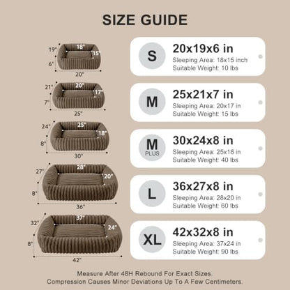 FURTIME Medium Dog Beds for Medium Dogs Washable, Orthopedic Dog Bed, Rectangle - Image 5