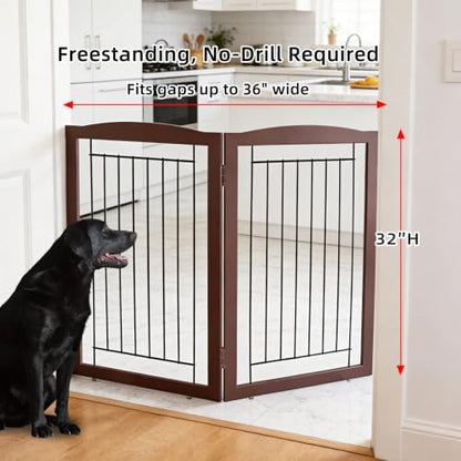 ZJSF Freestanding Foldable Dog Gate - Image 2