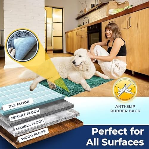 Muddy Mat® | Chenille Bathroom Rugs Quick Dry Microfiber Mats Non Slip Washable - Image 5