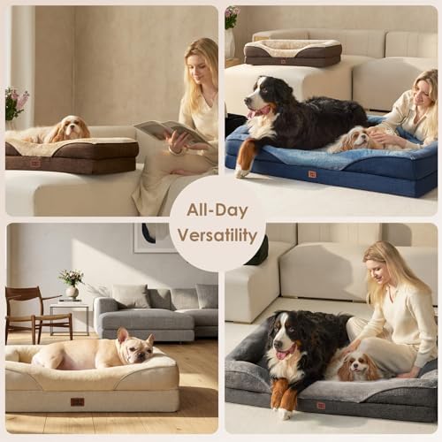 EHEYCIGA Orthopedic Dog Bed for Large Dog, Memory Foam Dog Couch - Image 4