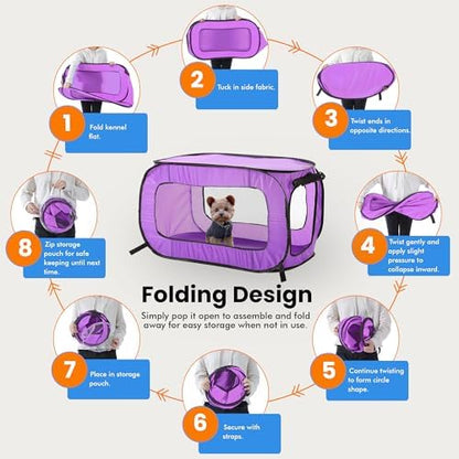 Portable Collapsible Pop Up Kennel - Image 5