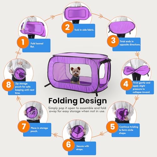 Portable Collapsible Pop Up Kennel - Image 5