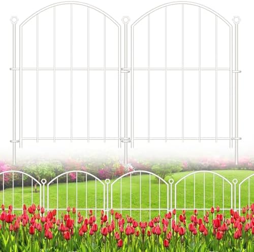 Decorative Garden Fence, 17in x 10ft No Dig Fence by Thrivinest