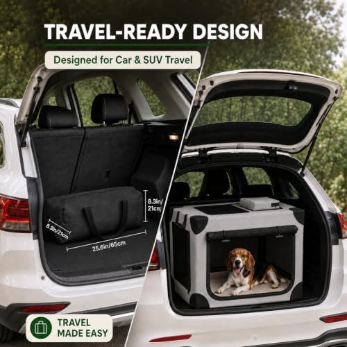 36 Inch Collapsible Soft Dog Crate, Travel Kennel - Image 6