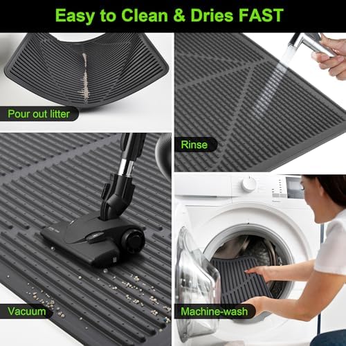 Mofason Rubber Large Cat Litter Mat - Image 5