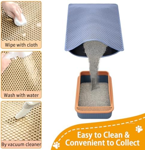 Cat Litter Mat Litter Catcher Mat 32"x22" - Image 3