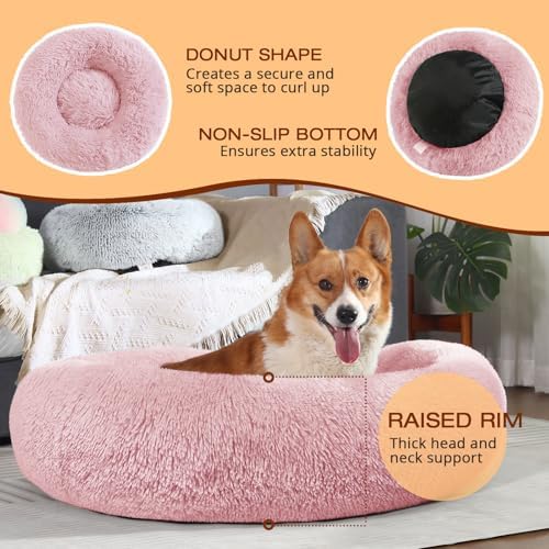 JOLLYVOGUE Dog & Cat Bed, Calming Anti-Anxiety Pet Bed - Image 4