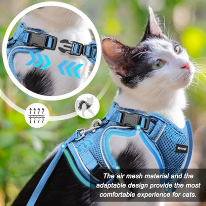 Cat Harness and Leash Set for Walking Escape Proof, Improved Four Place - Image 4