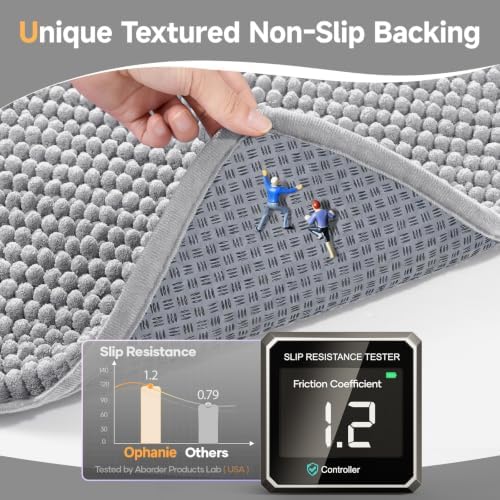 Ophanie Grey Door Mat Runner 60x36, Muddy Mats - Image 3