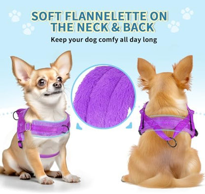 Lukovee Small Dog Harness and Leash Set, No Pull Soft Padded Vest - Image 5