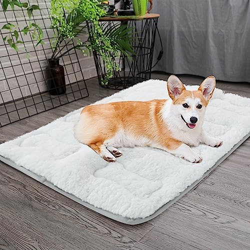 Dog Bed Crate Mat, Soft Plush Dog Bed Pad - Image 6