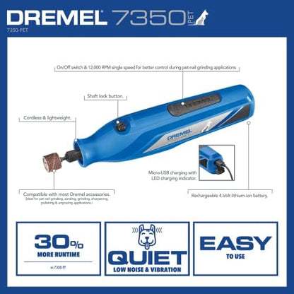 Dremel 7350-PET Dog Nail Grinder, Pet Grooming Kit - Image 2