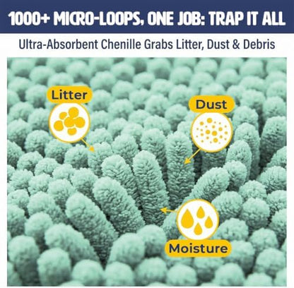 Muddy Mat® | Cat Litter Mat 18"x28", Litter Trapping Mat, Super Absorbent - Image 5