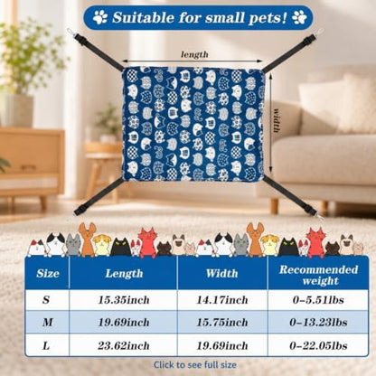 Jetec 2 Pack Cat Hammock for Cage, Cat and Plaid - Image 3