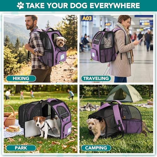 PetAmi Expandable Dog Cat Backpack Carrier, Airline Approved - Image 7