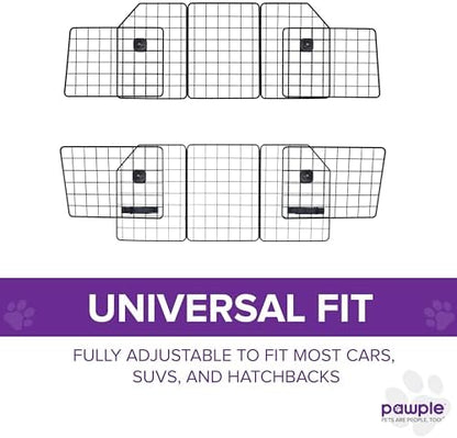 Pawple Dog Car Barrier for SUV's, & Trucks, Adjustable Large Pet Divider - Image 3
