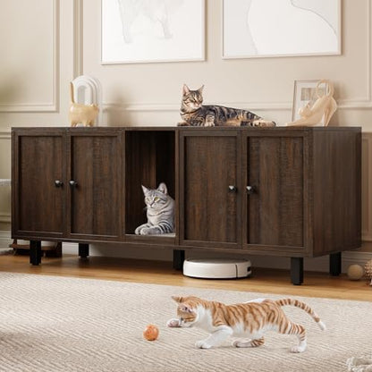 ONBRILL 59 Inches Cat Litter Box Enclosure by ONBRILL