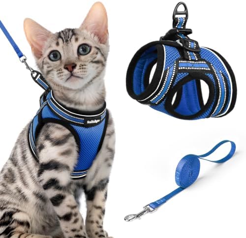 rabbitgoo Cat Harness and Leash Set, Step-in Soft Vest by rabbitgoo