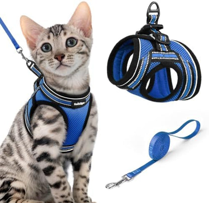 rabbitgoo Cat Harness and Leash Set, Step-in Soft Vest by rabbitgoo