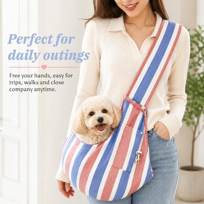 Small Pet Sling Carrier Breathable Texture - Image 7