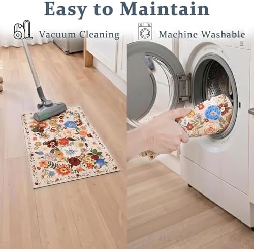 Bath Mat 17x24 Non Slip, Washable Low Pile Area Rug - Image 3