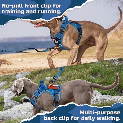 rabbitgoo Tactical Dog Harness for Large, No Pull Military Service Vest - Image 6