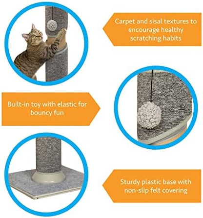 Kitty City Sisal Post Scratcher, Tremendous Twist Post - Image 2