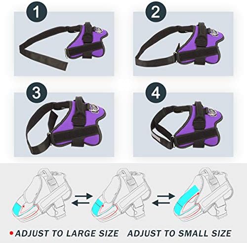 Bolux Dog Harness, No-Pull Reflective Dog Vest, Breathable Adjustable Pet - Image 3