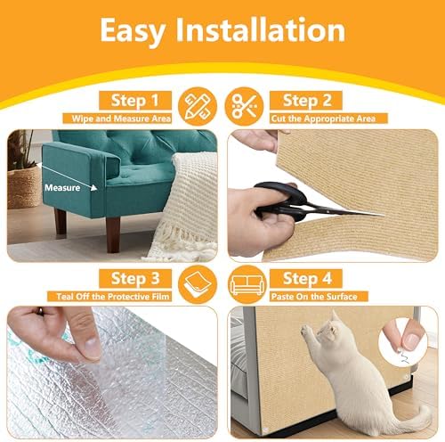 Cat Scratch Pad for Wall, Scratch Furniture Protector - Image 6