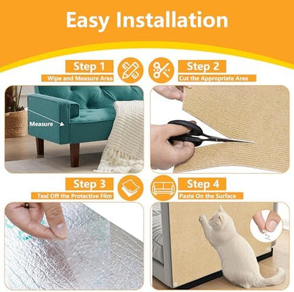 Cat Scratch Pad for Wall, Scratch Furniture Protector - Image 6